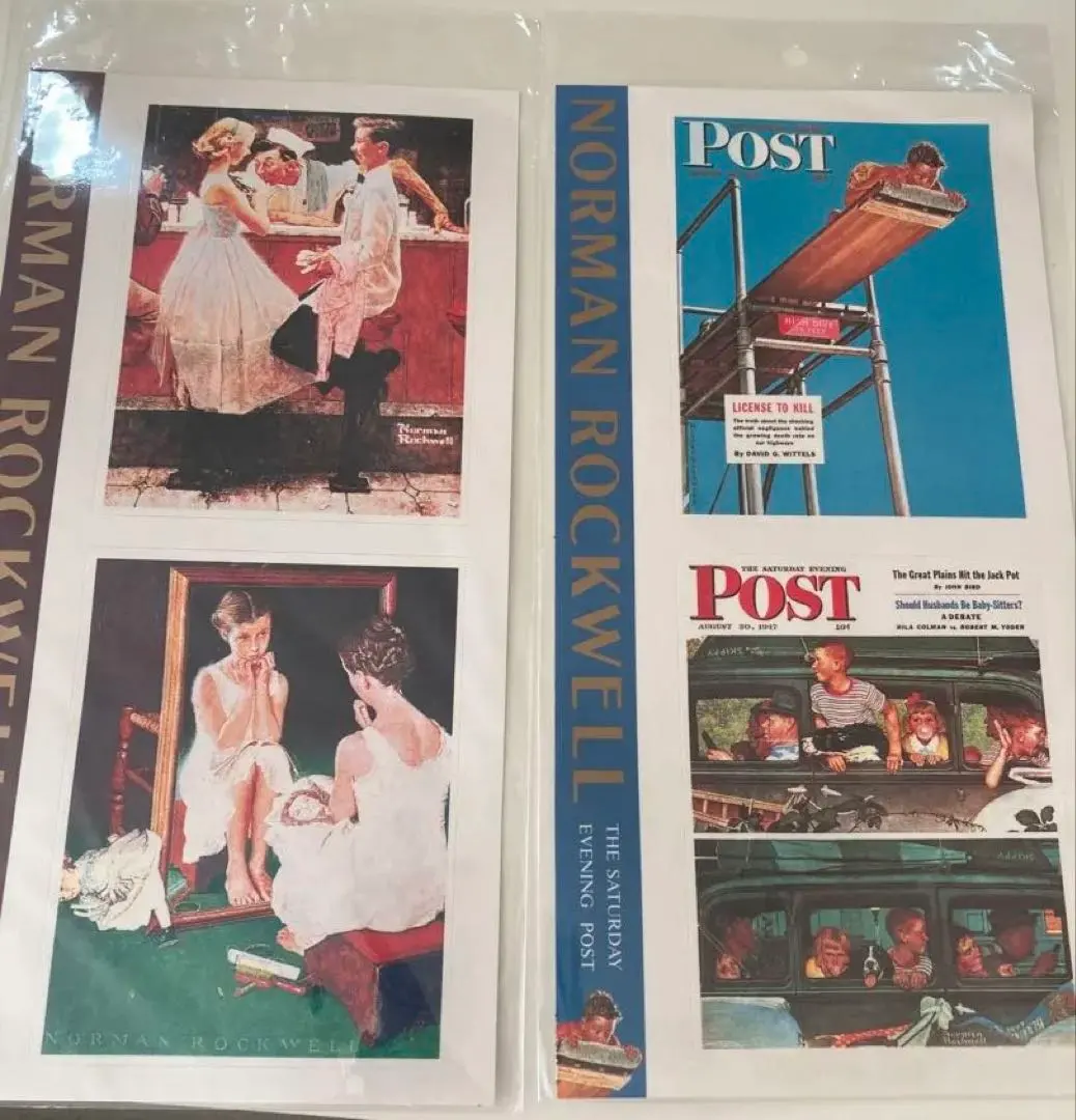 ノーマンロックウェルステッカー