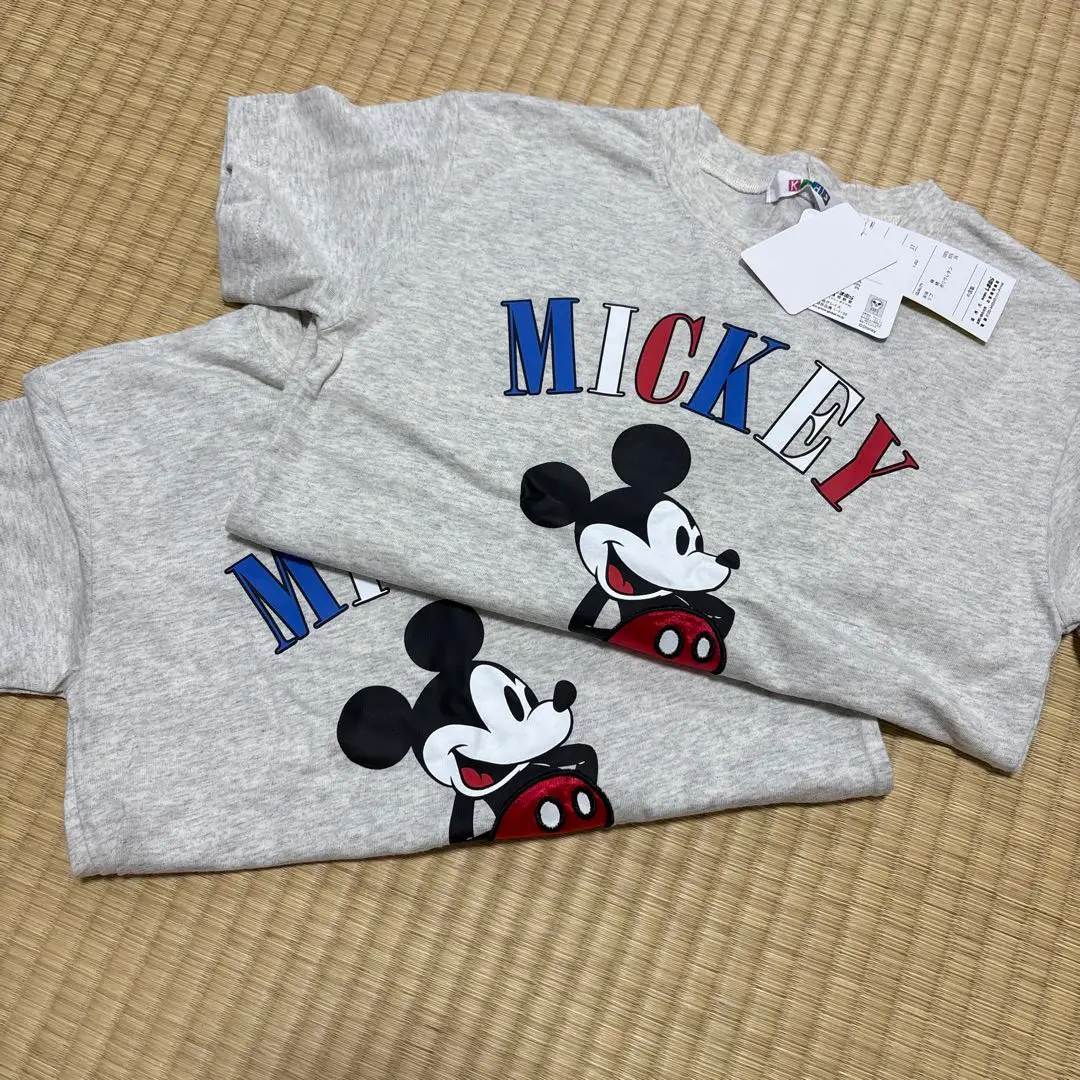 タグ付き　ミッキーマウス　Tシャツ　130 ２枚セット