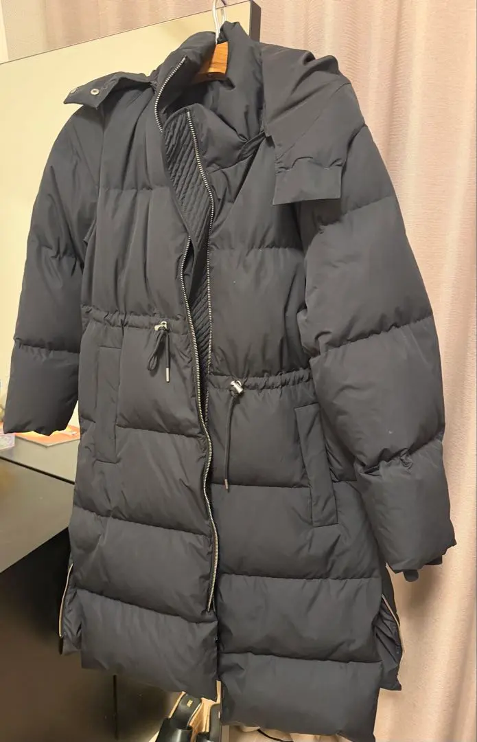 フード付きロングダウンジャケット コス