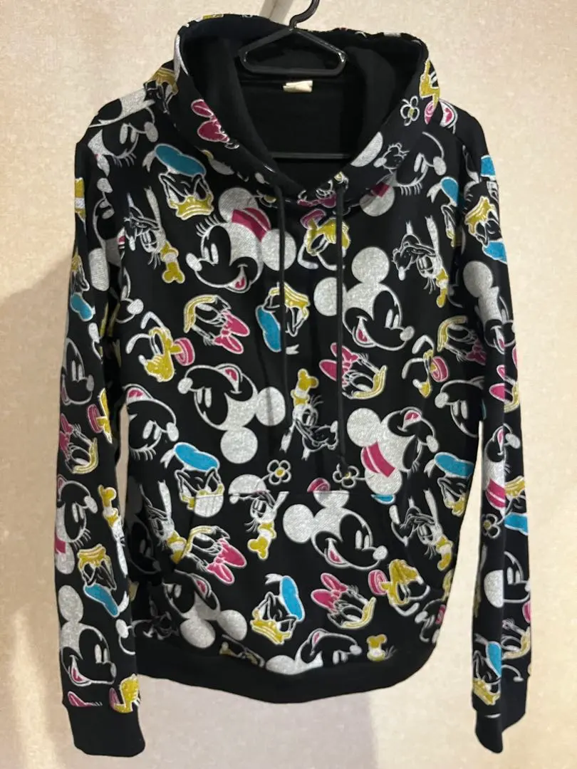 DISNEY/ディズニー総柄パーカー　キャラクタープリントパーカー　ユニセックス