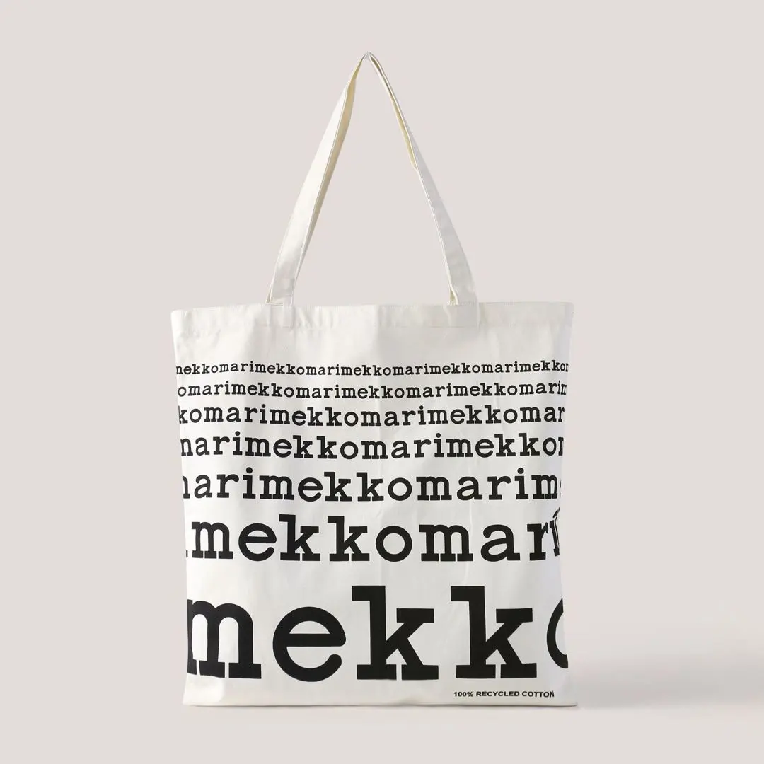 marimekko ロゴプリント エコバッグ