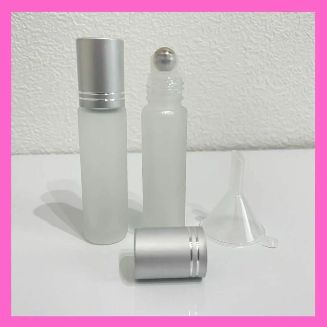 2本セット 香水 ロールオンボトル 10ml 漏斗 携帯 容器