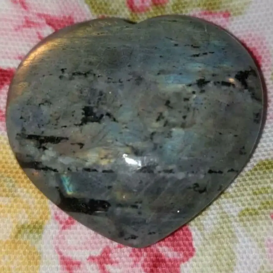 ラブラドライト　ハート型