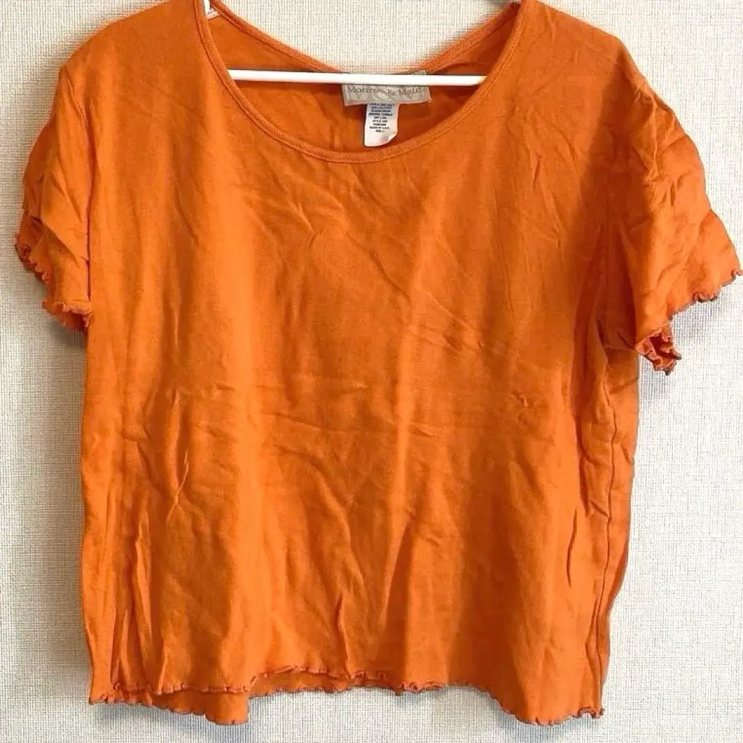 Monroe & Main オレンジ ショートTシャツ 【 L】レディース古着