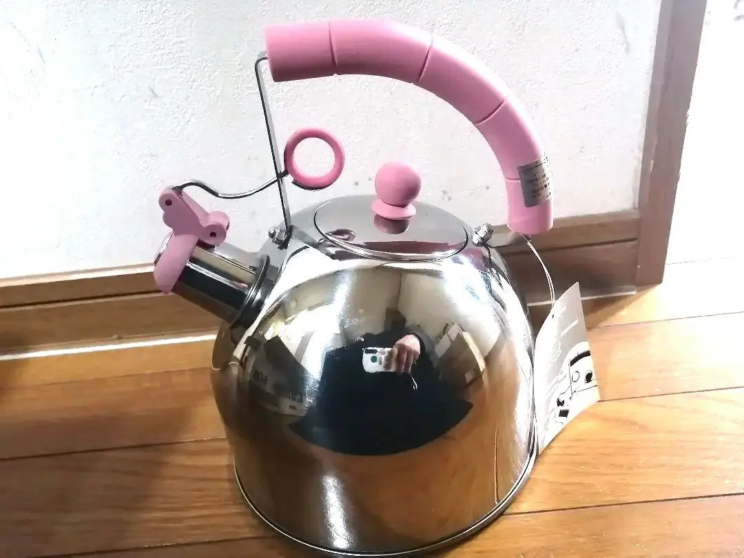ARCアーク笛吹ケトル　ホルンケトル　グレイッシュピンク　やかん2.5L