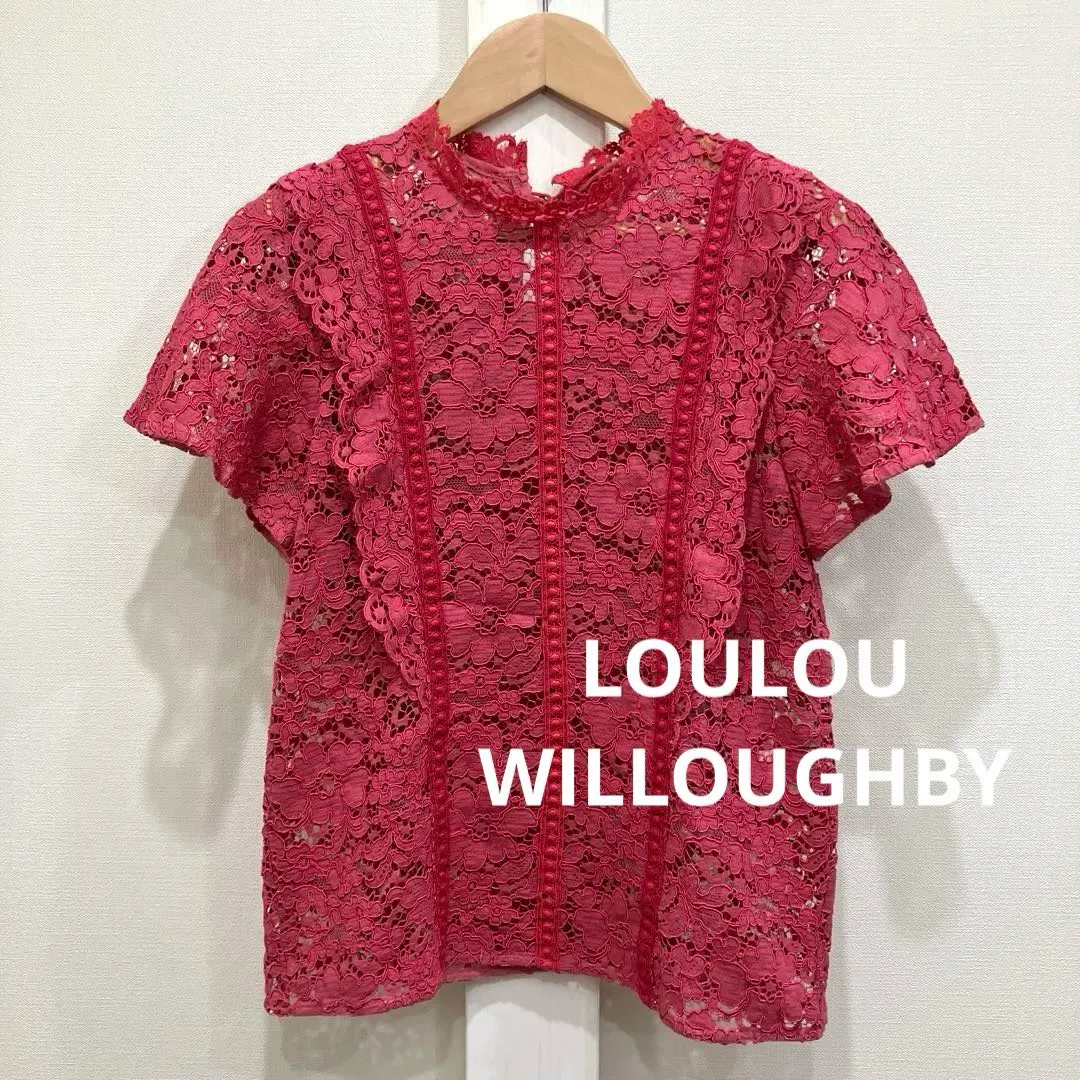 LOULOU WILLOUGHBY レースオンレース ブラウス 日本製