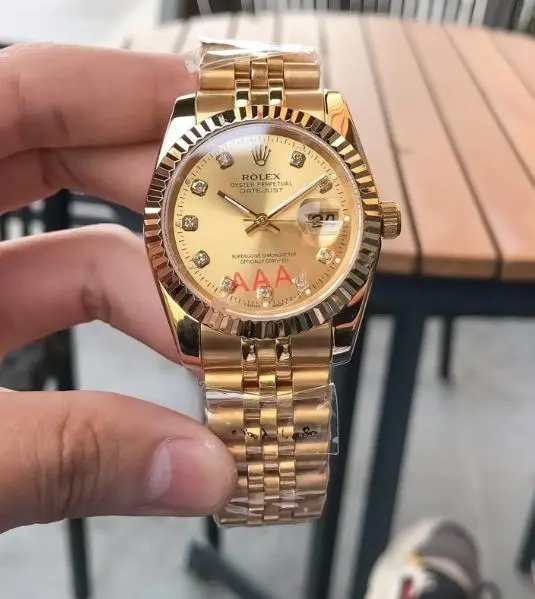 ロレックス デイトジャスト ゴールド 自動巻き