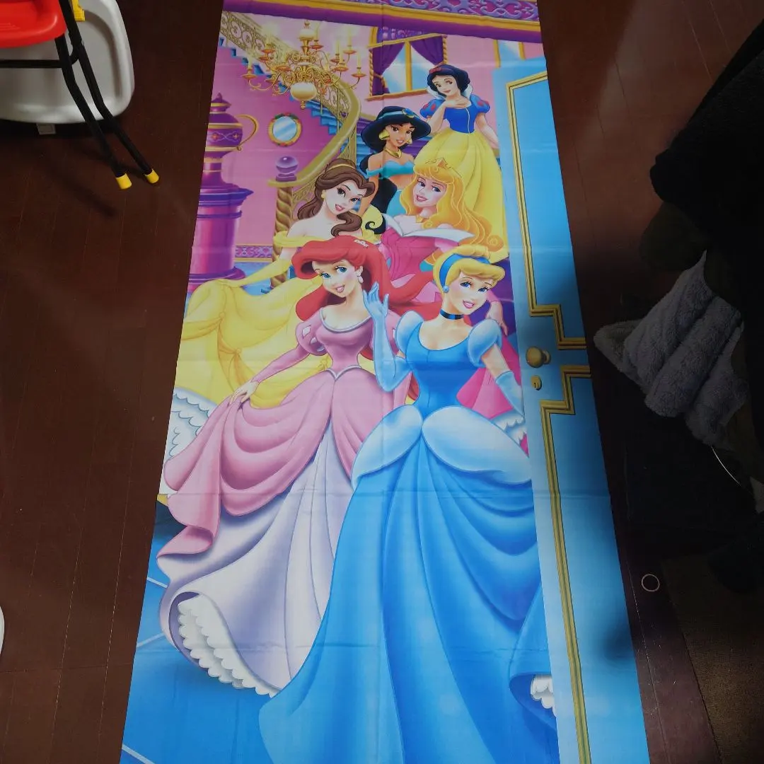 平成レトロ 大判 2M ディズニープリンセス タペストリー