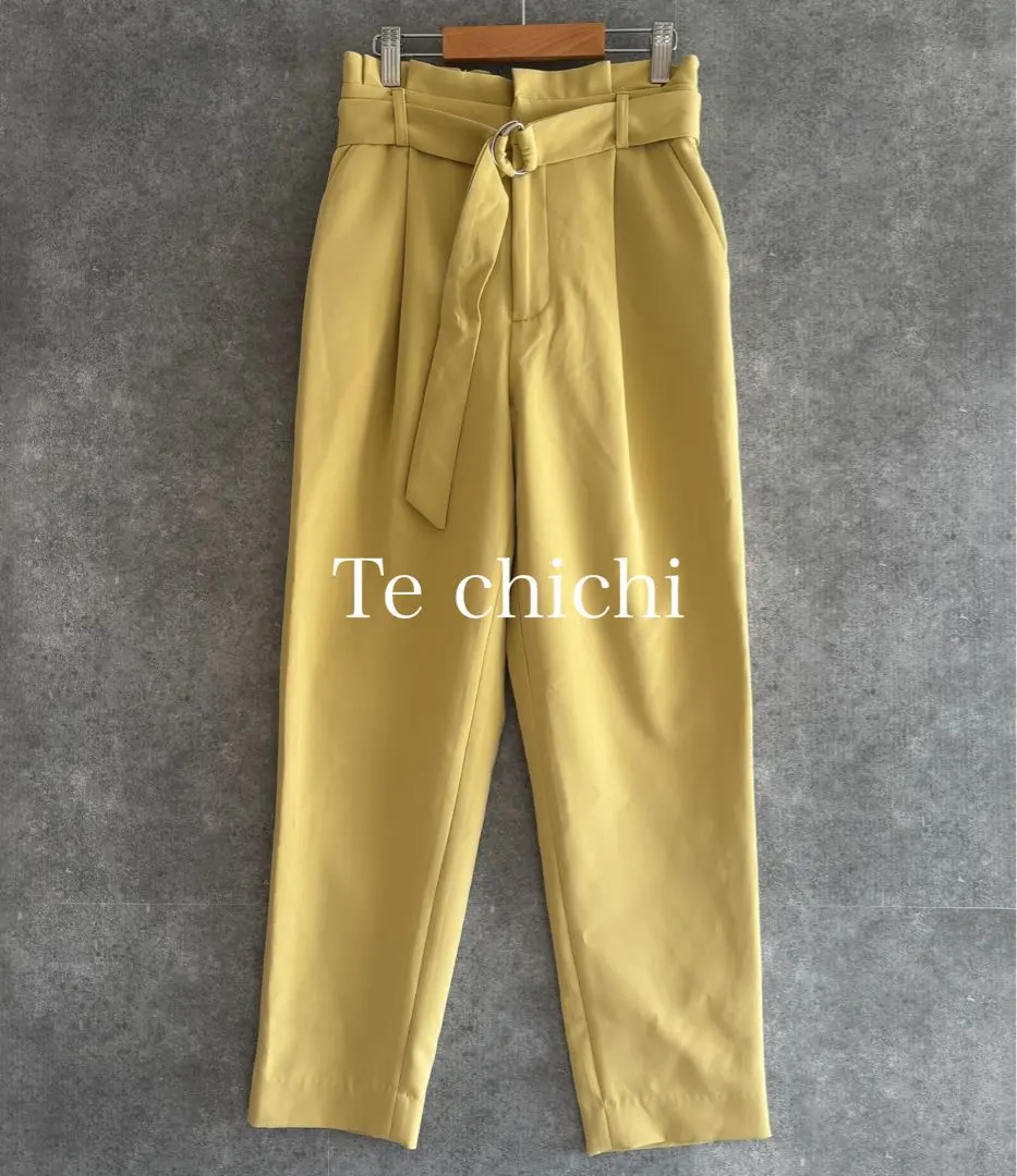 【新品】Te chichi｜テチチ｜ダブルクロスDカンベルト テーパードパンツ