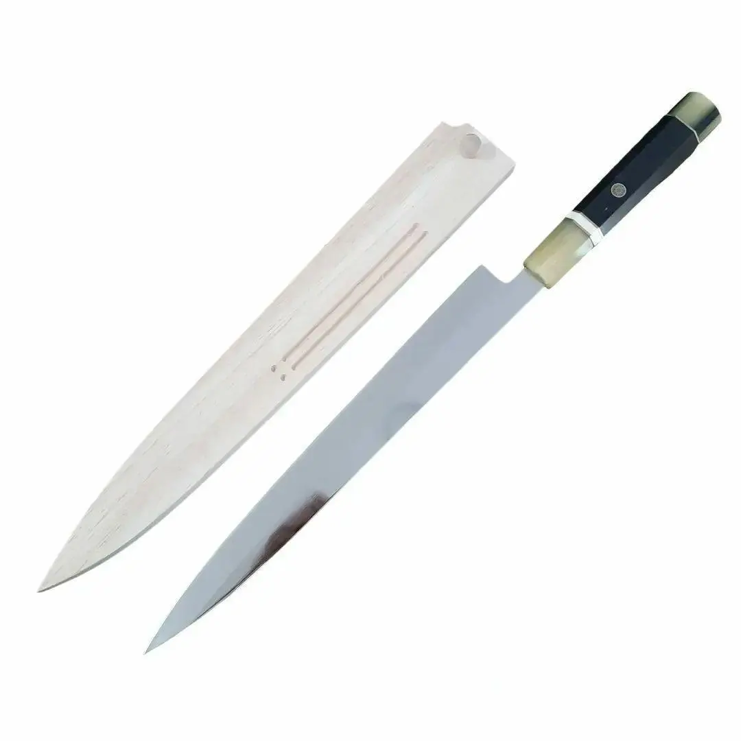 ■　鏡面 切付柳刃包丁 VG10 八角柄