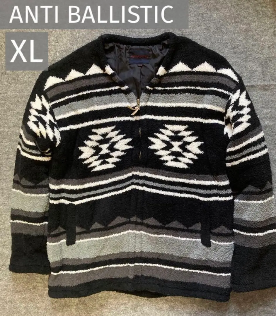 ANTI BALLISTIC ボア フリース ジャケット ネイティブ柄　アウター
