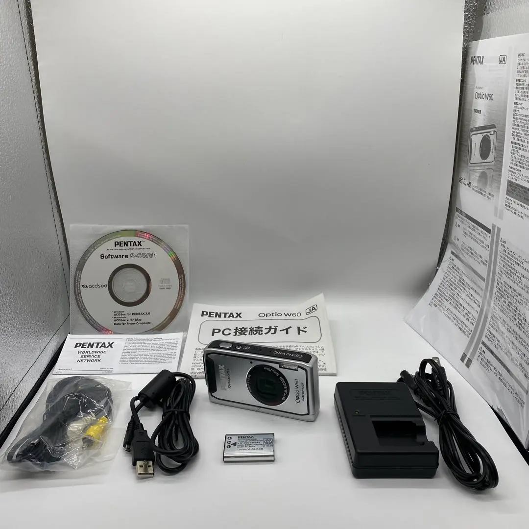 【極美品】　PENTAX Optio W60 デジカメ