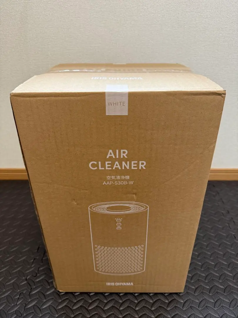 【新品未使用】アイリスオーヤマ 空気清浄機 ホワイト AAP-S30B-W