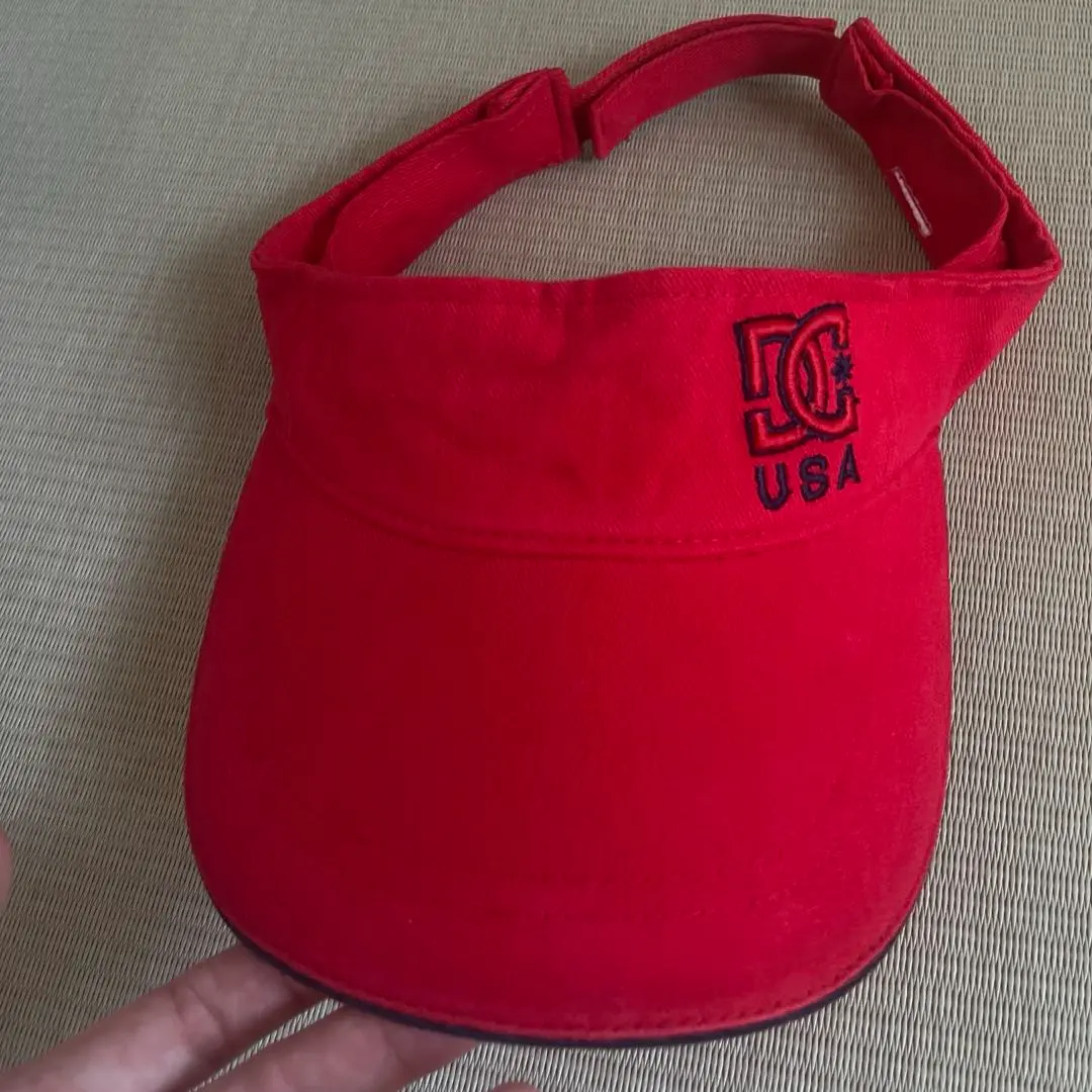 DC サンバイザー 赤色 DCSHOECO