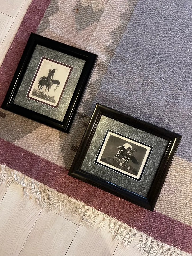 フレーム/アンティークアメリカ版画@B1