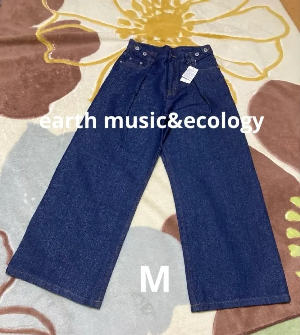 earth music&ecology ラメデニムタックパンツ　新品未使用