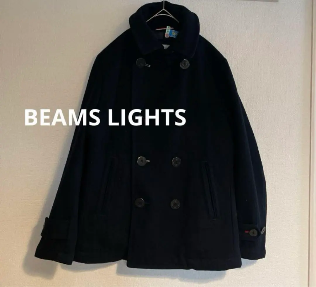 BEAMS LIGHTS ピーコート　ネイビー