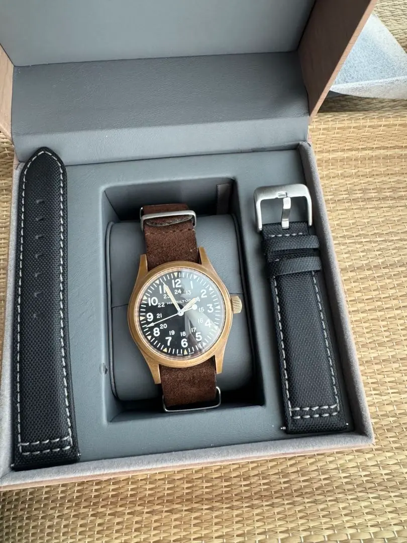 最終値下げハミルトンHamilton カーキフィールドブロンズ　　手巻き　38m