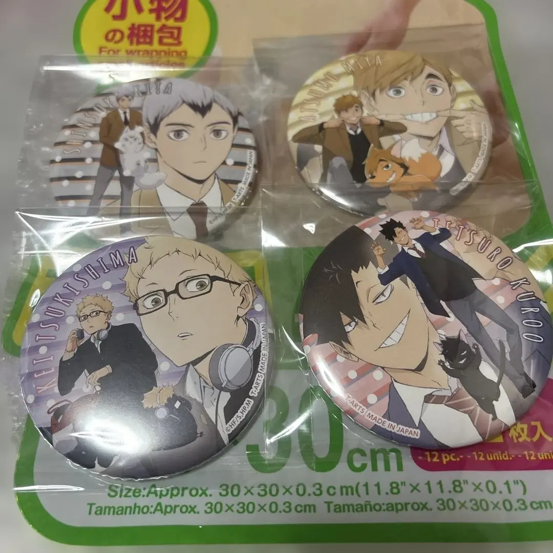 ハイキュー playing 缶バッジ 宮侑 黒尾鉄朗 月島蛍 北信介