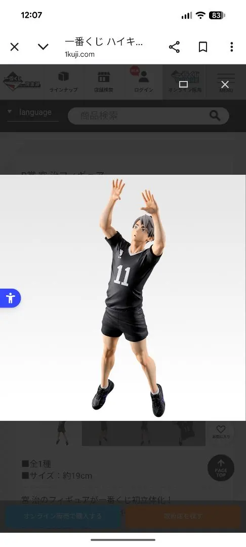 ハイキュー 一番くじ最強の挑戦者B賞 宮治