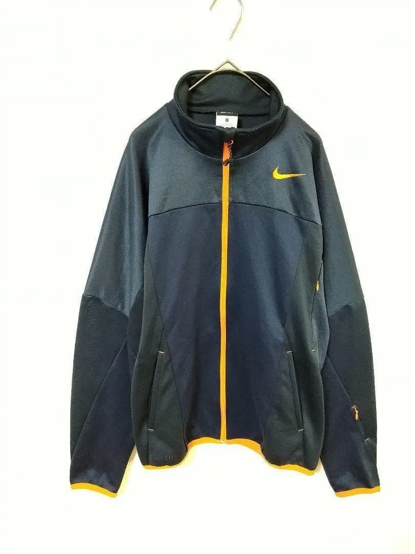 ナイキ　トラックジャケット　メンズS〜Ｍ相当　Y2K　2010年製　ネイビー