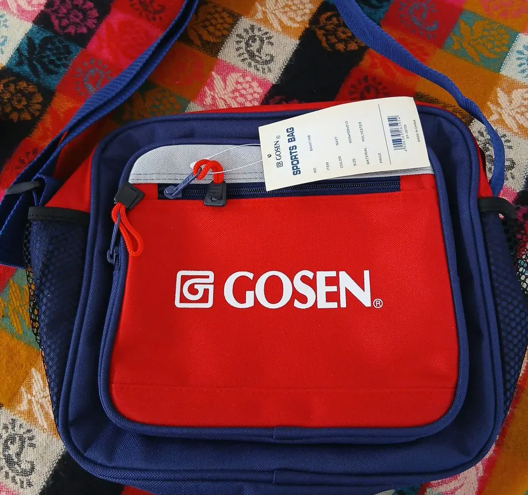 新品『GOSEN』ゴーセン　バドミントン ショルダーバッグ 赤/青