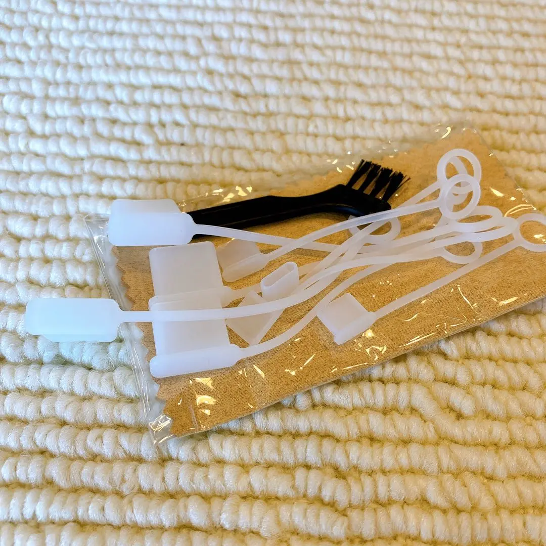 USB Type-C アダプターキャップセット 各4個ずつ ホワイト 保護カバー