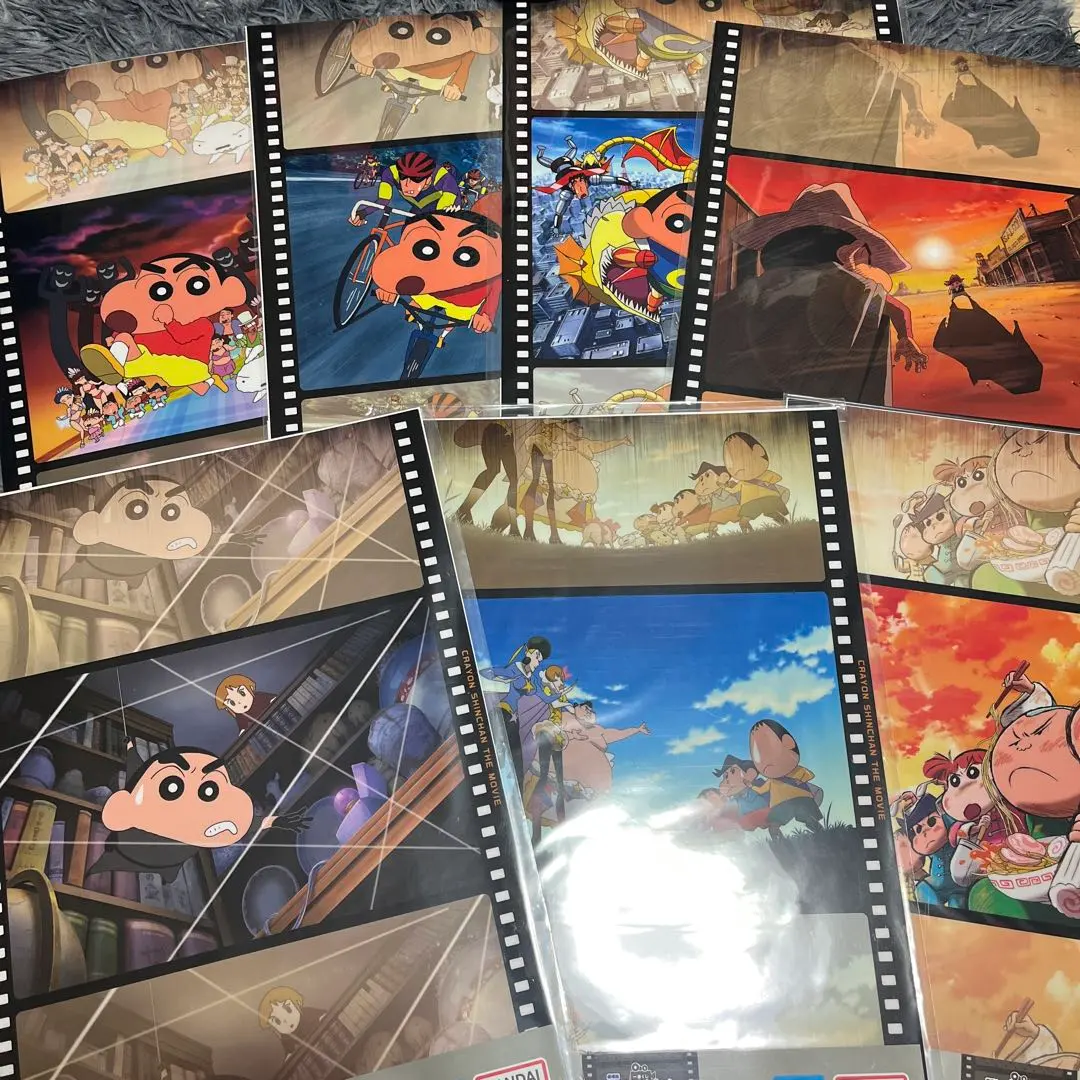 クレヨンしんちゃん　1番くじ　G賞クリアポスター　セット売り