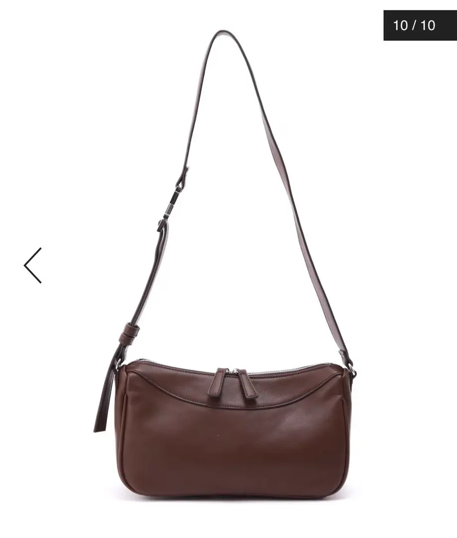 【極美品】 NATURAL BEAUTY ボディバッグライクショルダーバッグ 茶