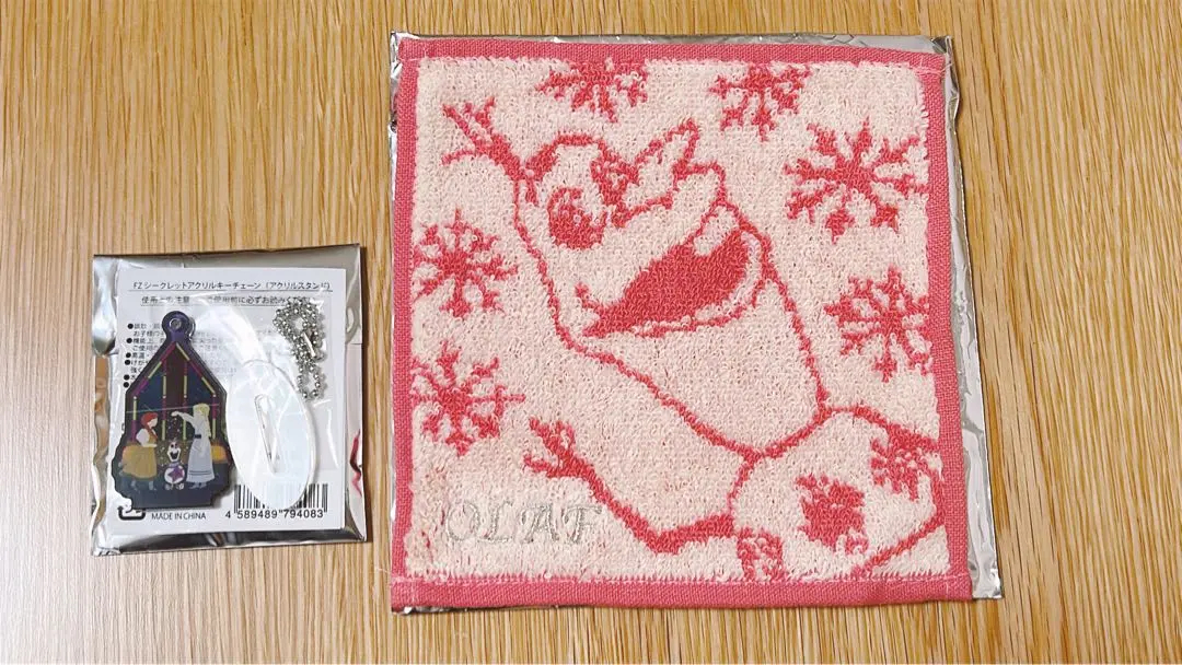 劇団四季 アナと雪の女王 オラフ ミニタオル アクリルキーチェーン