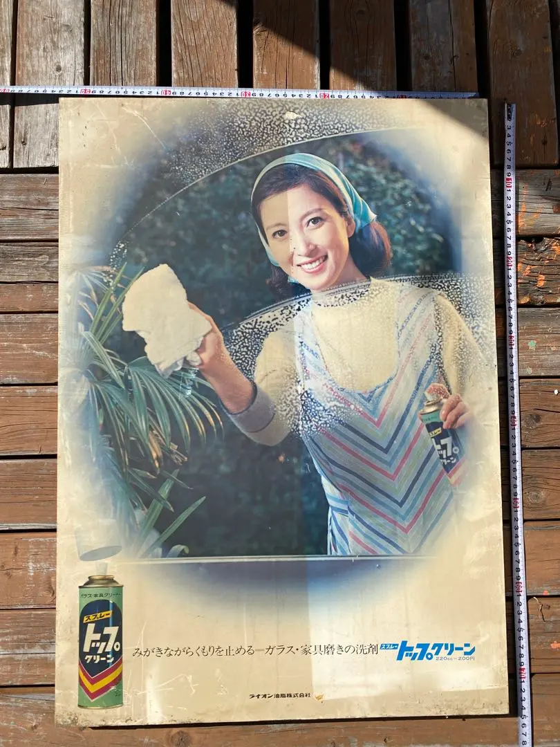 昭和〜レトロ観光ポスタートップクリーナーシルクスクリーン広告約52cm×75cm