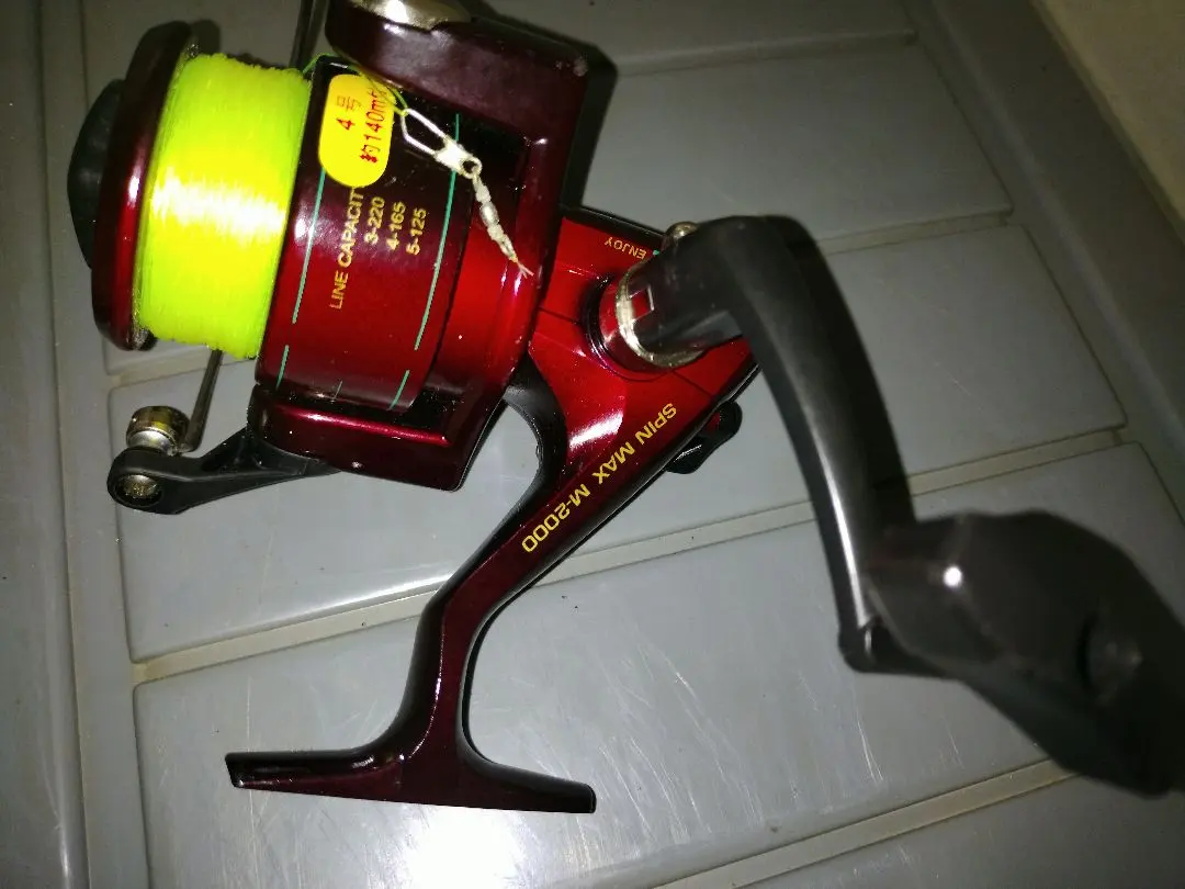 K-2000 赤 リール 蛍光グリーンライン