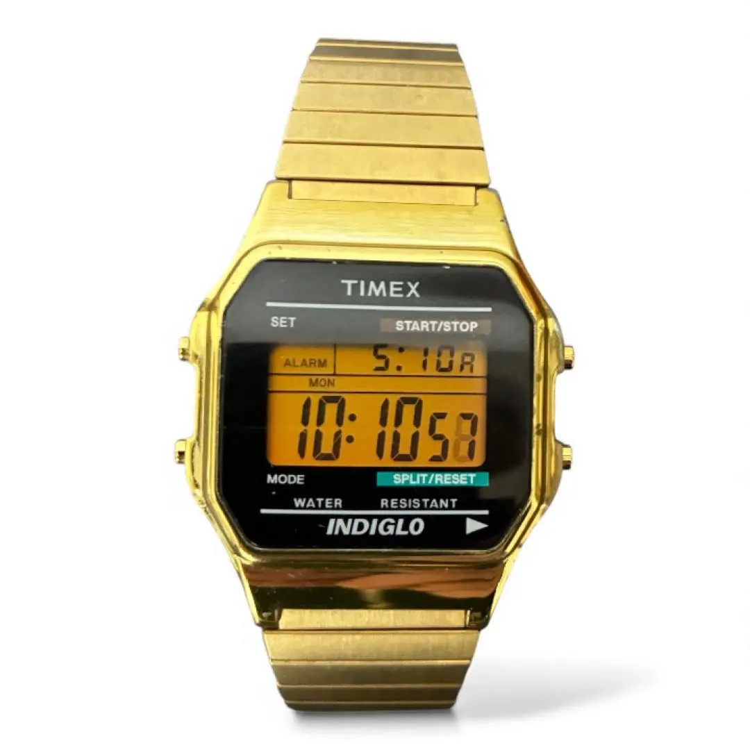 TIMEX ゴールド デジタル腕時計　クラシックゴールド　美品　電池あり