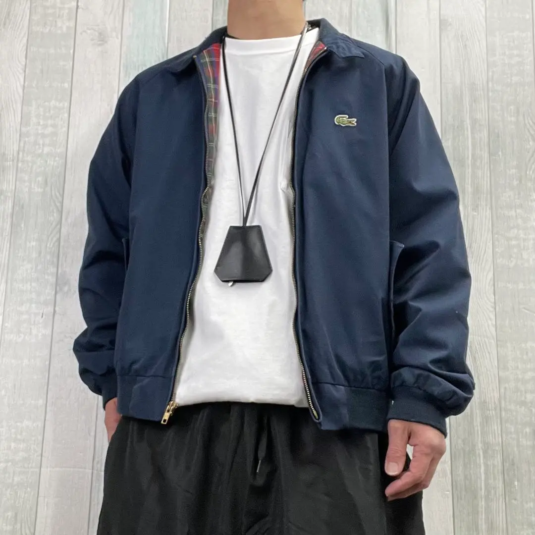 ラコステ　ハリントンジャケット　スウィングトップ　ブルゾン　短丈