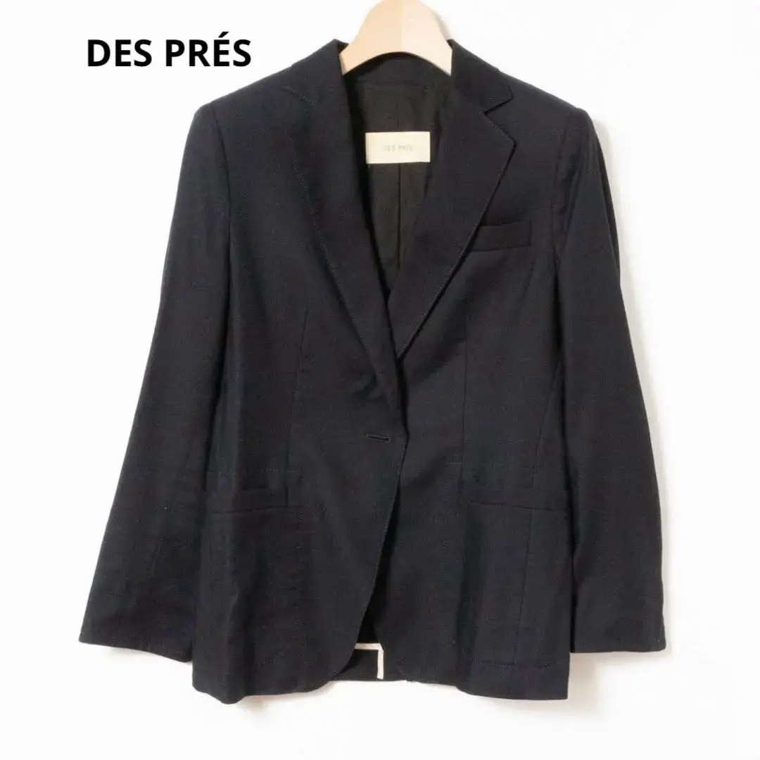 DES PRÉS デプレ　ブラック テーラードジャケット サイズ1