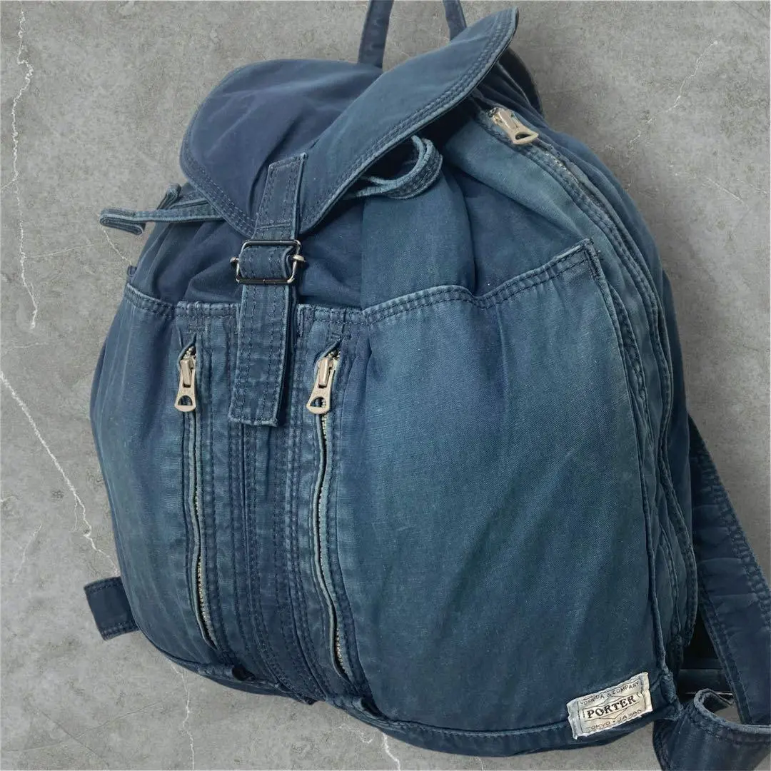 【希少】 PORTER リュック 藍染 ディープブルー バックパック 廃盤品