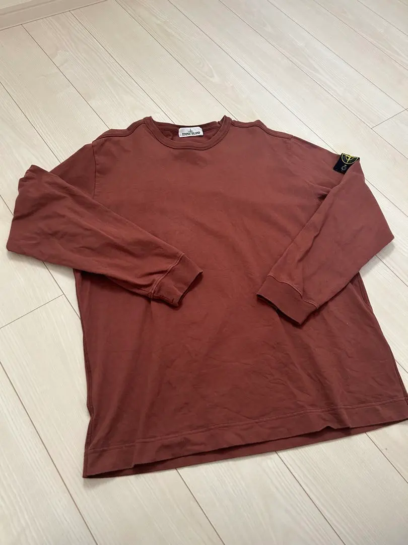 STONE ISLAND ブラウン長袖カットソー
