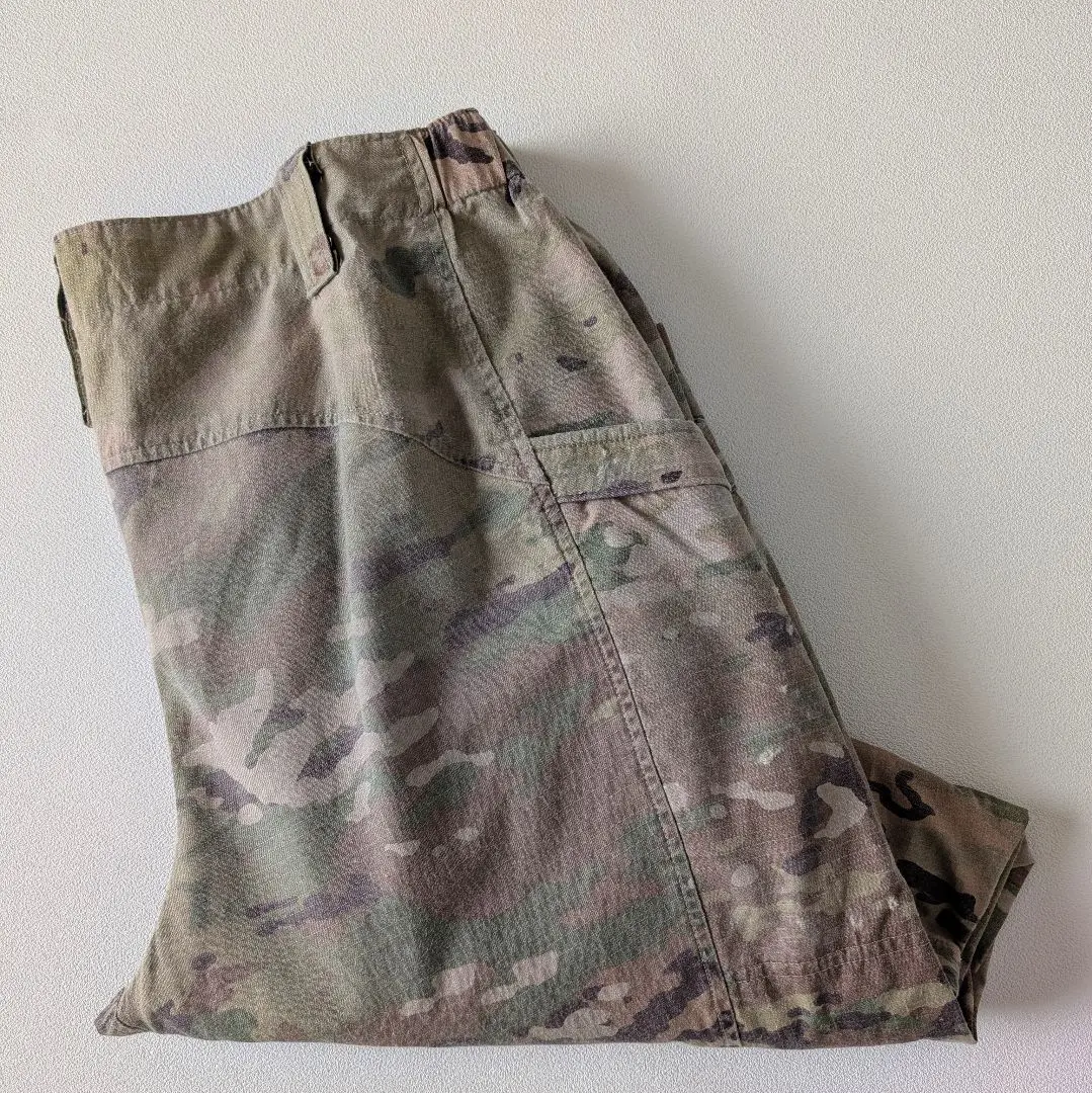 USA製/米軍民間品/MASSIF マルチカム迷彩パイロットパンツ/古着/L-R