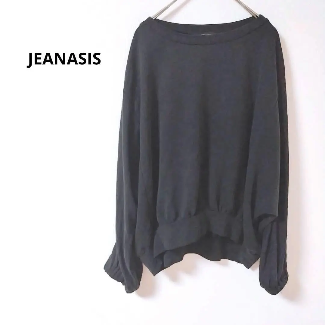 2.31【ジーナシス】カットソー 長袖 ゆったり 大胆フリル カジュアル 丸首