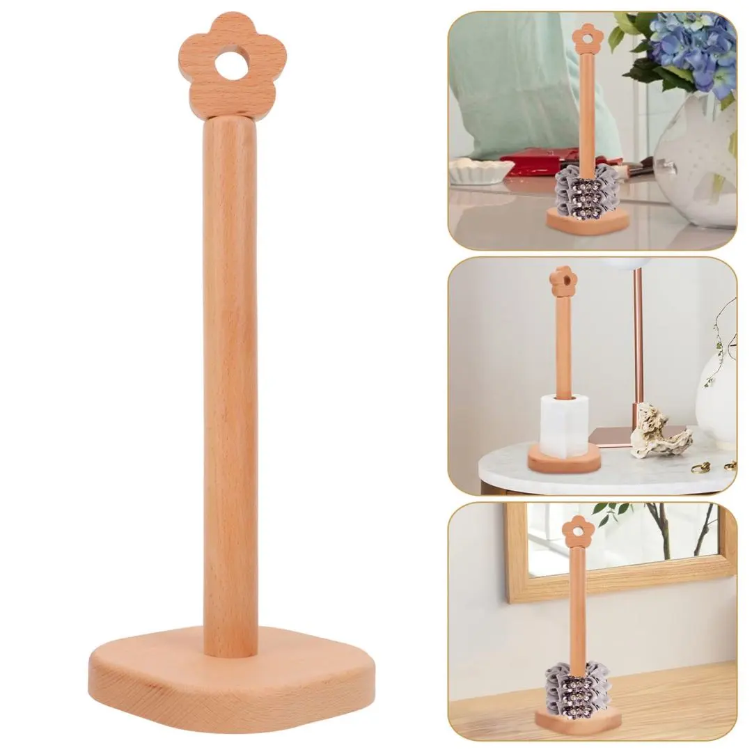 ヘアゴムスタンド ヘアリングホルダー 木製 ディスプレイスタンド