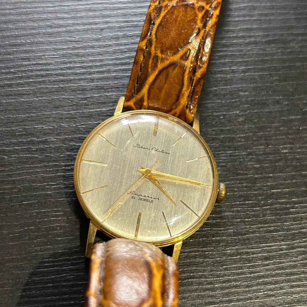 タカノ シャトースーペリア 21石 手巻き腕時計