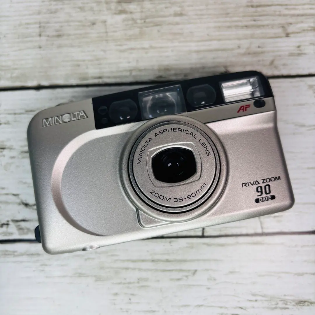 【動作良好】MINOLTA フィルムカメラ RIVA ZOOM 90 DATE