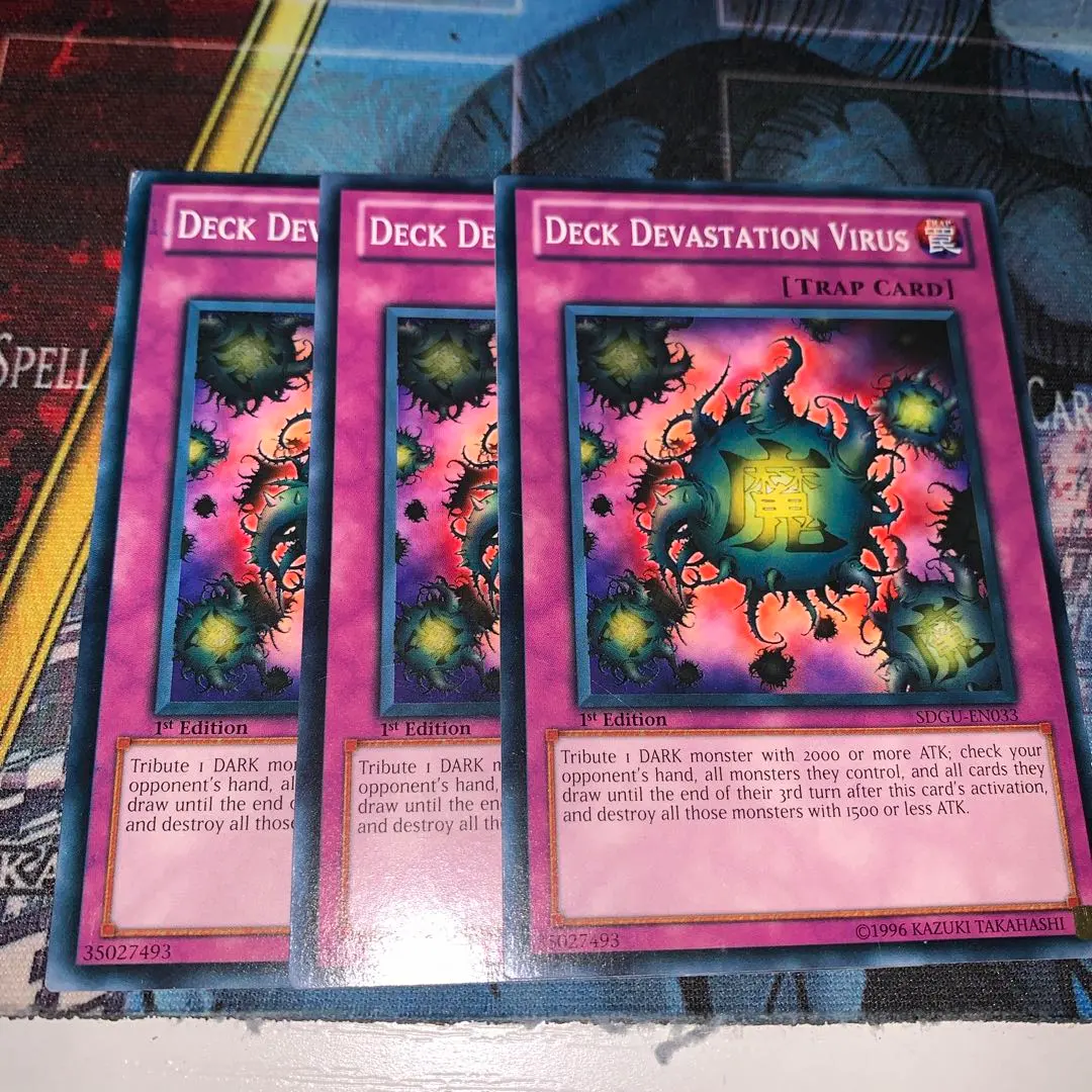 遊戯王 英語版 魔のデッキ破壊ウィルス×3