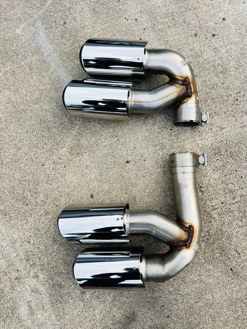 ポルシェ カイエン 9Y0 E3 第2世代 左右スポーツエキゾーストテールパイプ