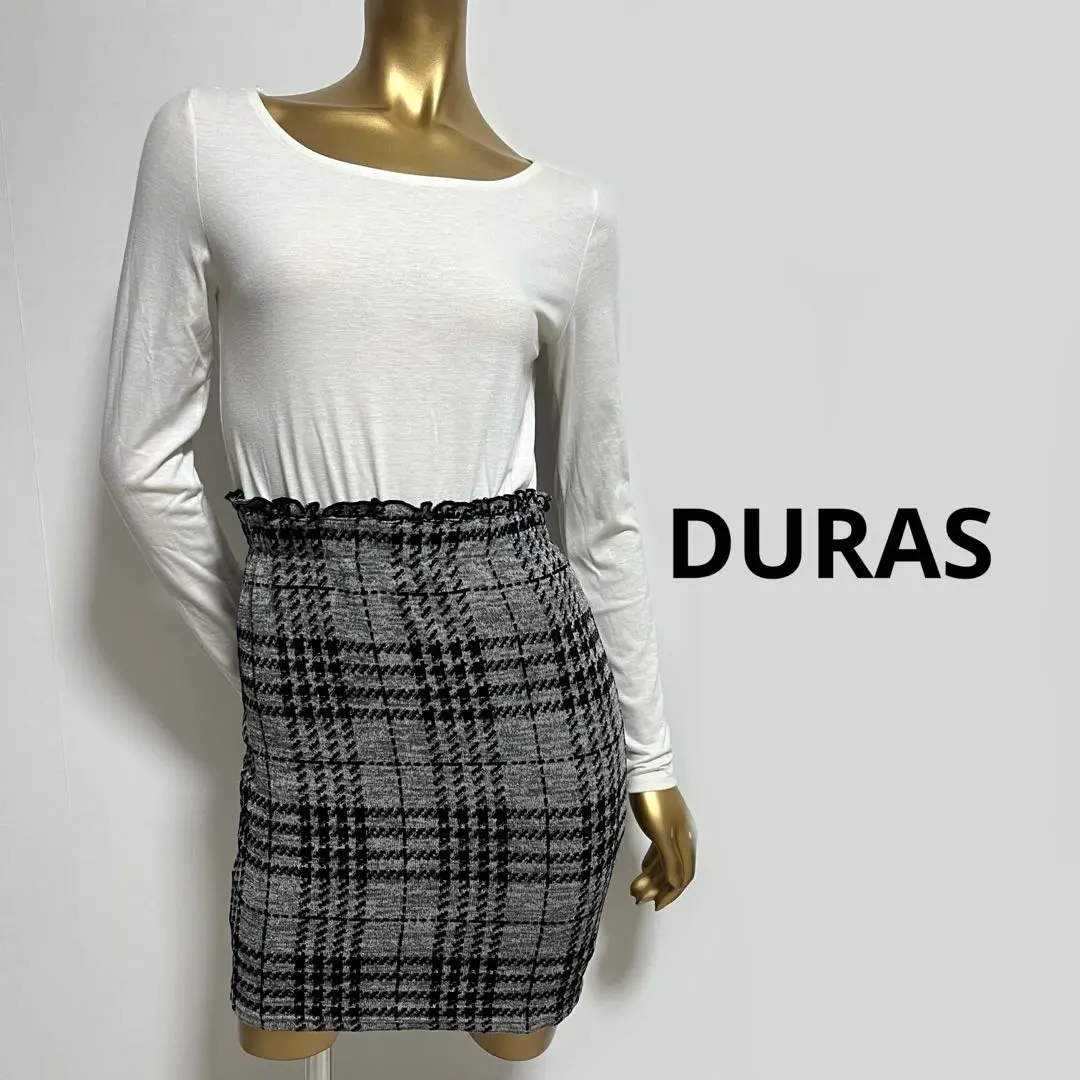 【0108】DURAS 背中見せ ワンピース F ホワイト