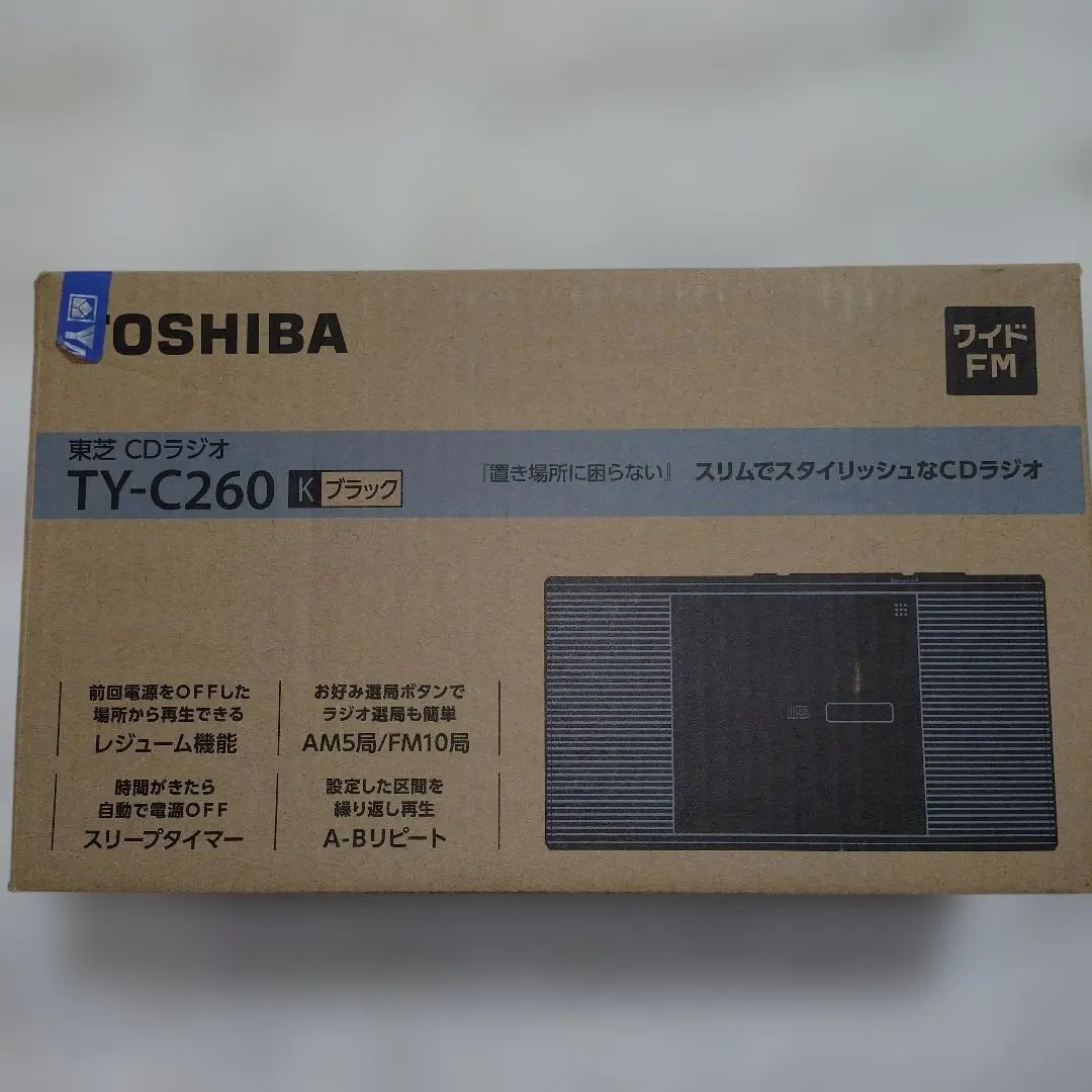 TOSHIBA CDラジオ TY-C260 K ブラック