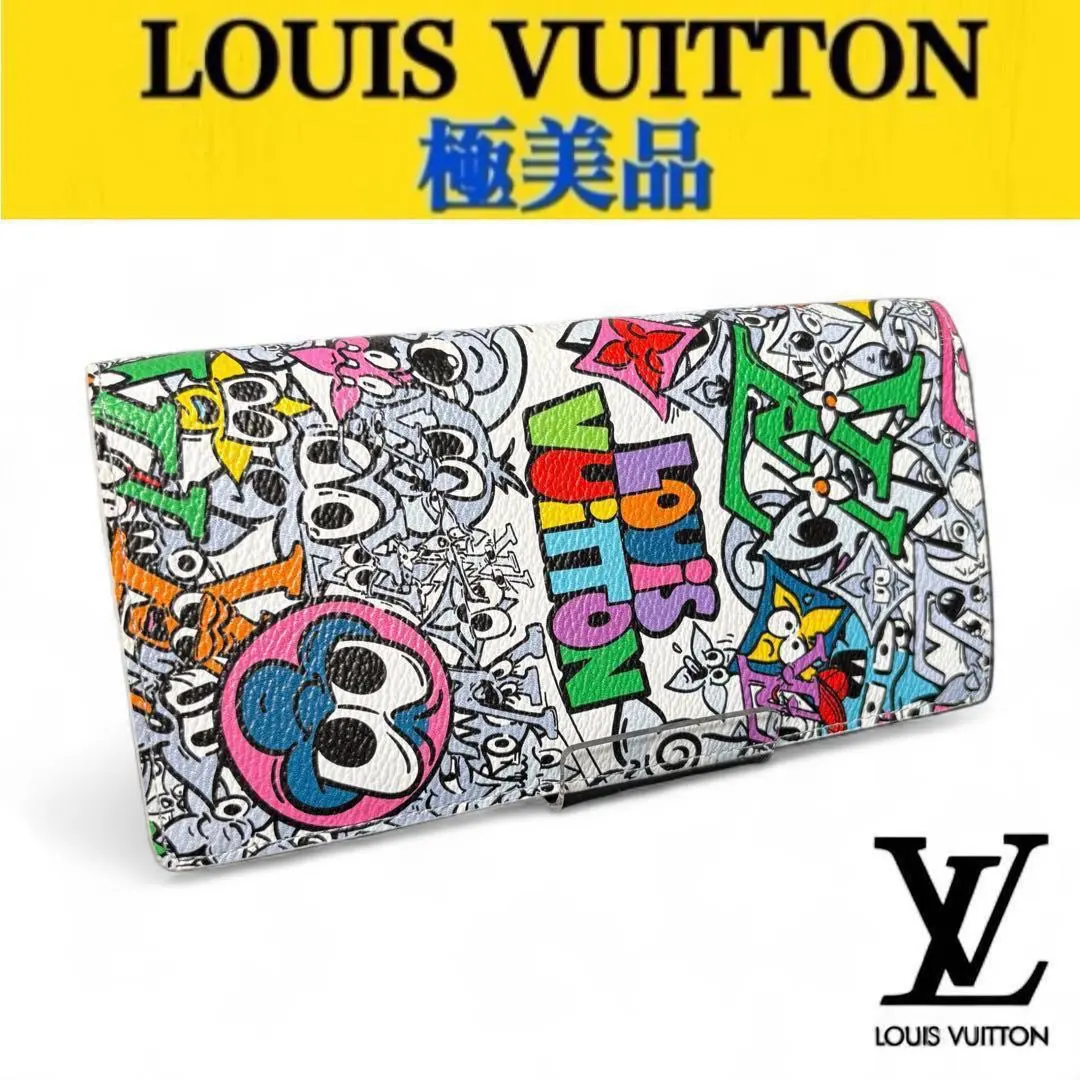 【箱付き】 ルイヴィトン ポルトフォイユ・ブラザ 長財布 マルチカラー
