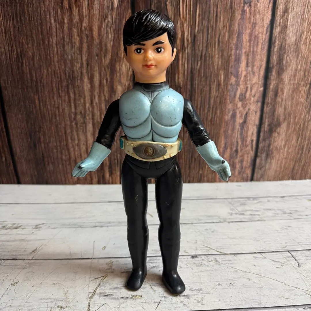 仮面ライダー ソフビ 仮面ライダー 1号 面取れ 特撮 ソフビ人形 当時物