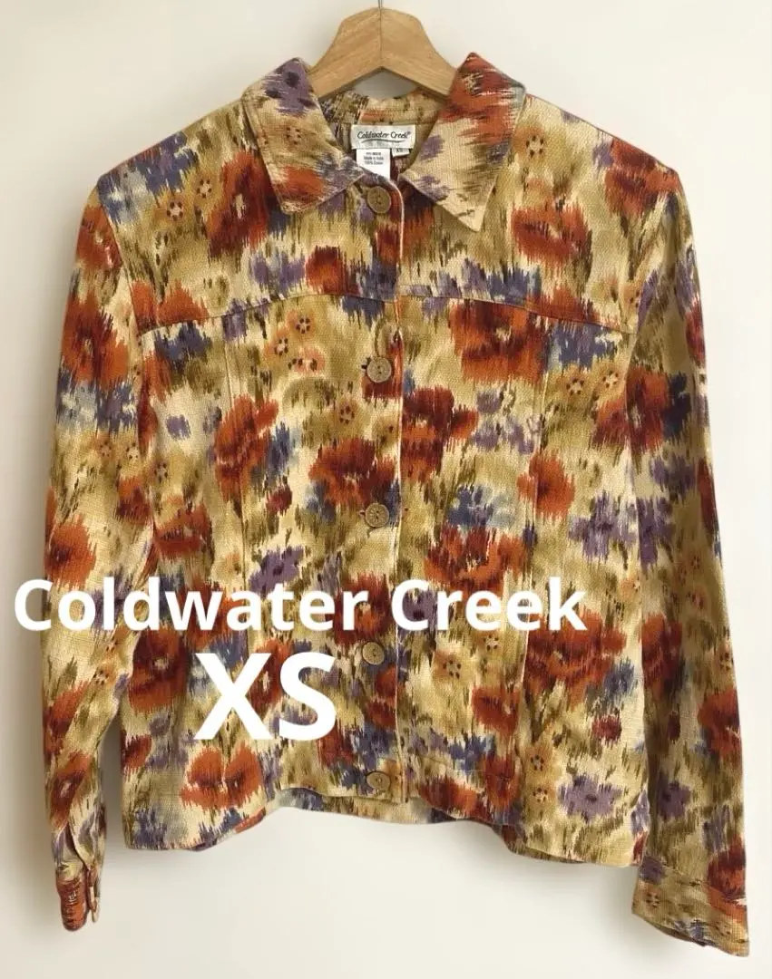Coldwater Creek ジャガード　花柄ジャケット