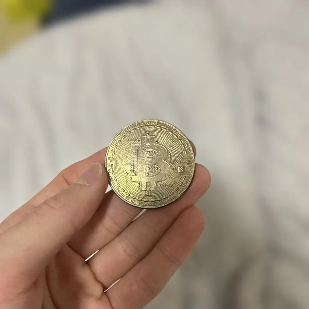 ビットコイン コイン 金属製 約4cm